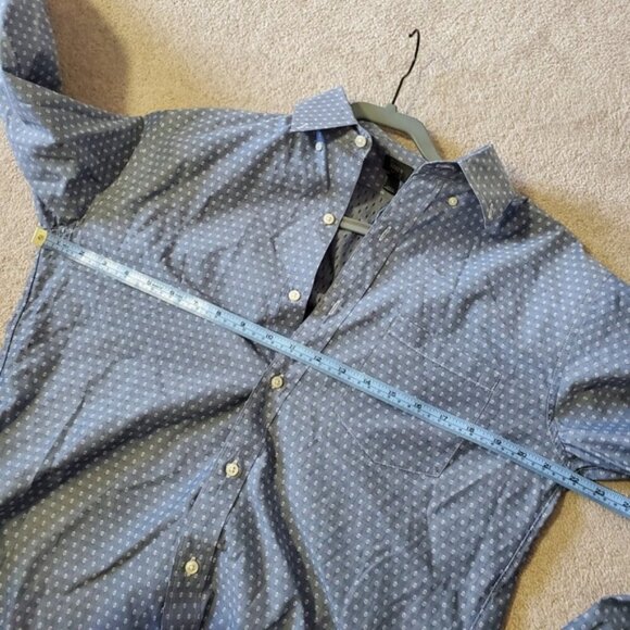 J. Crew Slim Fit Dotted Pattern Preppy Casual Business Fitted Shirt M - Picture 5 of 8